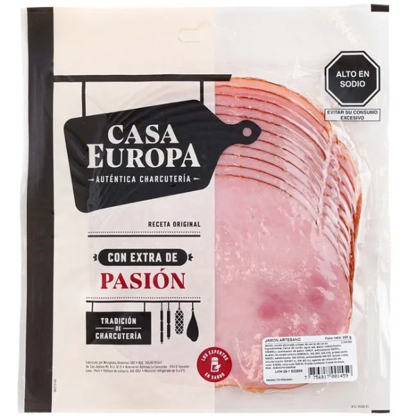 CASA EUROPA JAMON ARTESANO 200GR