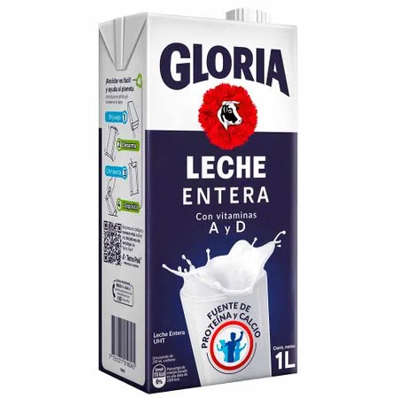 Gloria Leche Entera UHT 1LT TTP