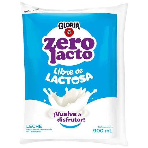 Gloria Leche Sin Lactosa Bolsa 900ml
