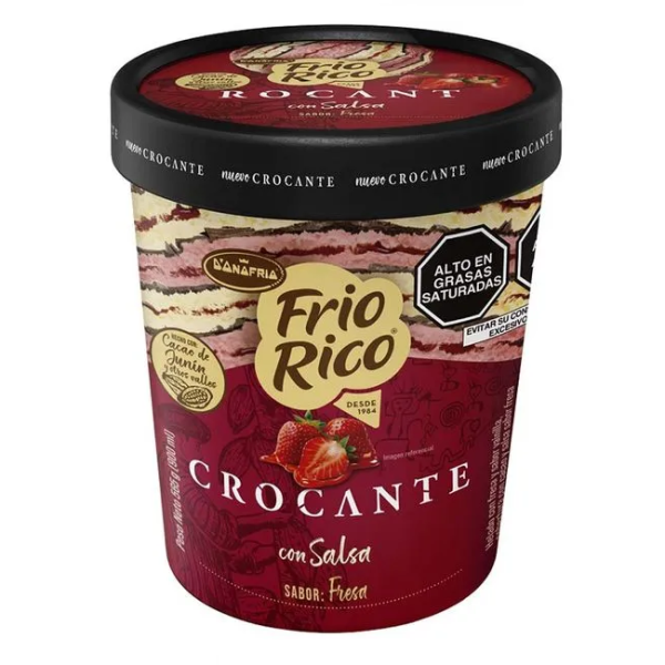 HELADOS DONOFRIO FRIO R. CON SALSA DE FRESA 900ML