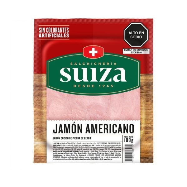 SUIZA Jamón Americano 100gr